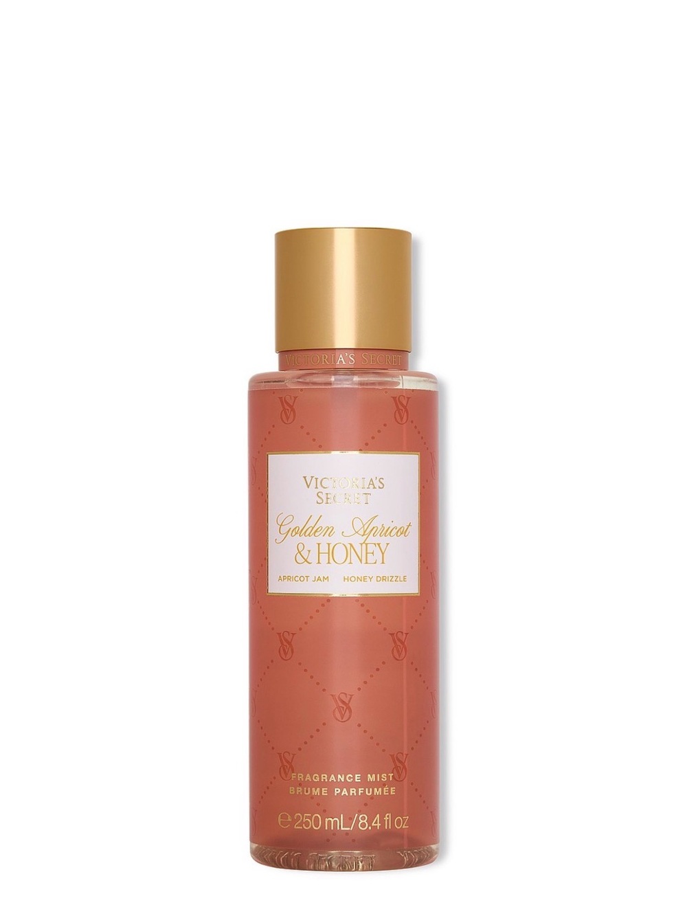 Victoria's Secret Golden Apricot & Honey Fragrance Mist - Apricot & Gold Accents